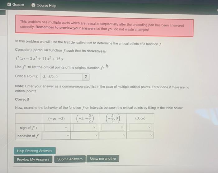 Solved This problem has multiple parts which are revealed | Chegg.com