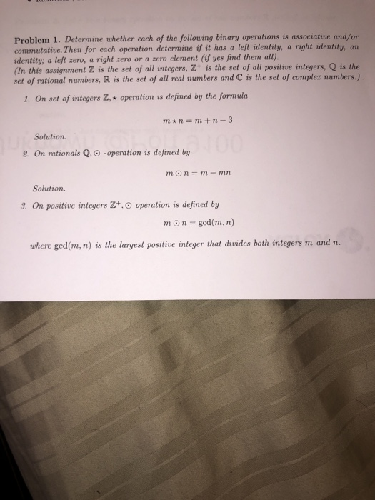 Solved Problem 1. Determine Whether Each Of The Following | Chegg.com