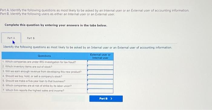 Solved A. Identify The Following Questions As Most Likely To | Chegg.com