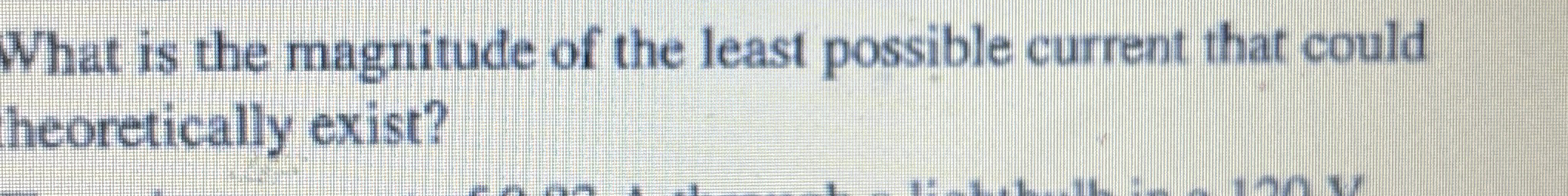 Solved What is the magnitude of the least possible current | Chegg.com
