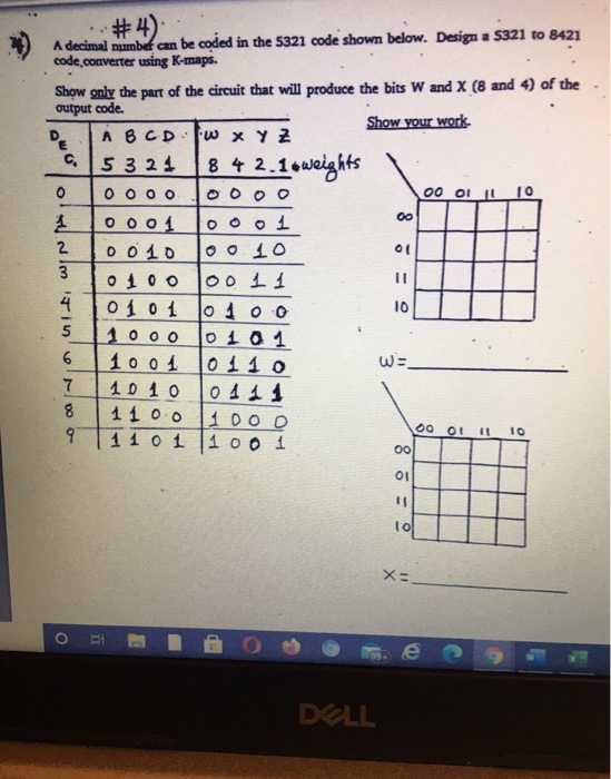 Solved #4) A decimal numbet can be coded in the 5321 code | Chegg.com