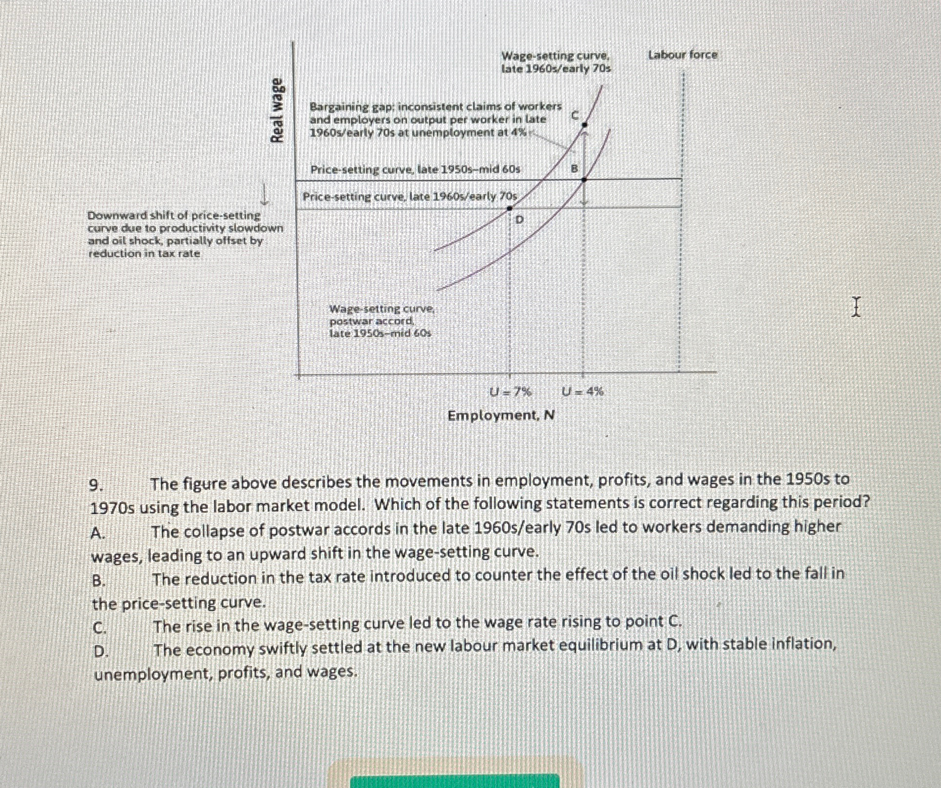Solved The figure above describes the movements in | Chegg.com