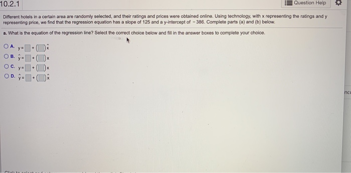 Solved 10 2 4 What Is The Relationship Between The Linear Chegg Com