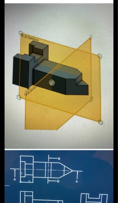 Solved Draw The Sections A-A And B-B (engineering Drawing | Chegg.com