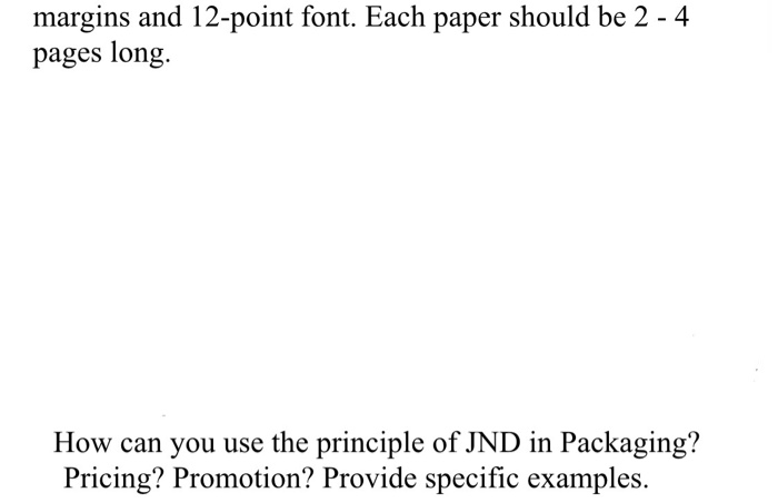 Solved margins and 12-point font. Each paper should be 2 - 4 | Chegg.com