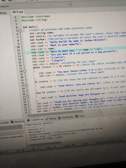 Solved - Hide Folder Information Instructions This is the | Chegg.com