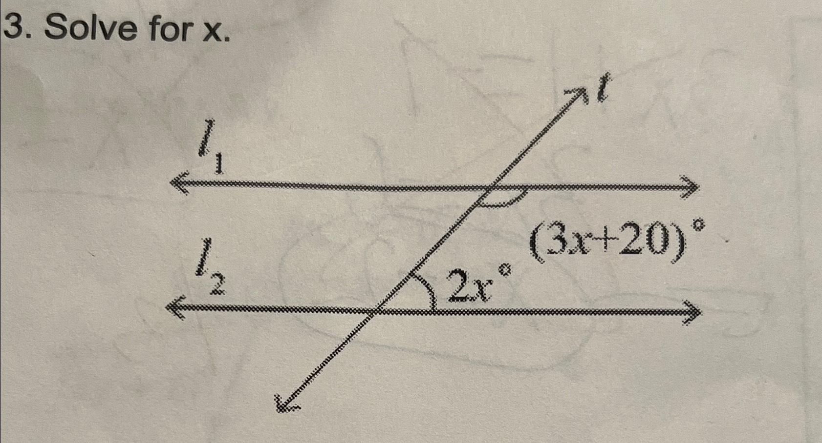 Solved Solve for x. | Chegg.com