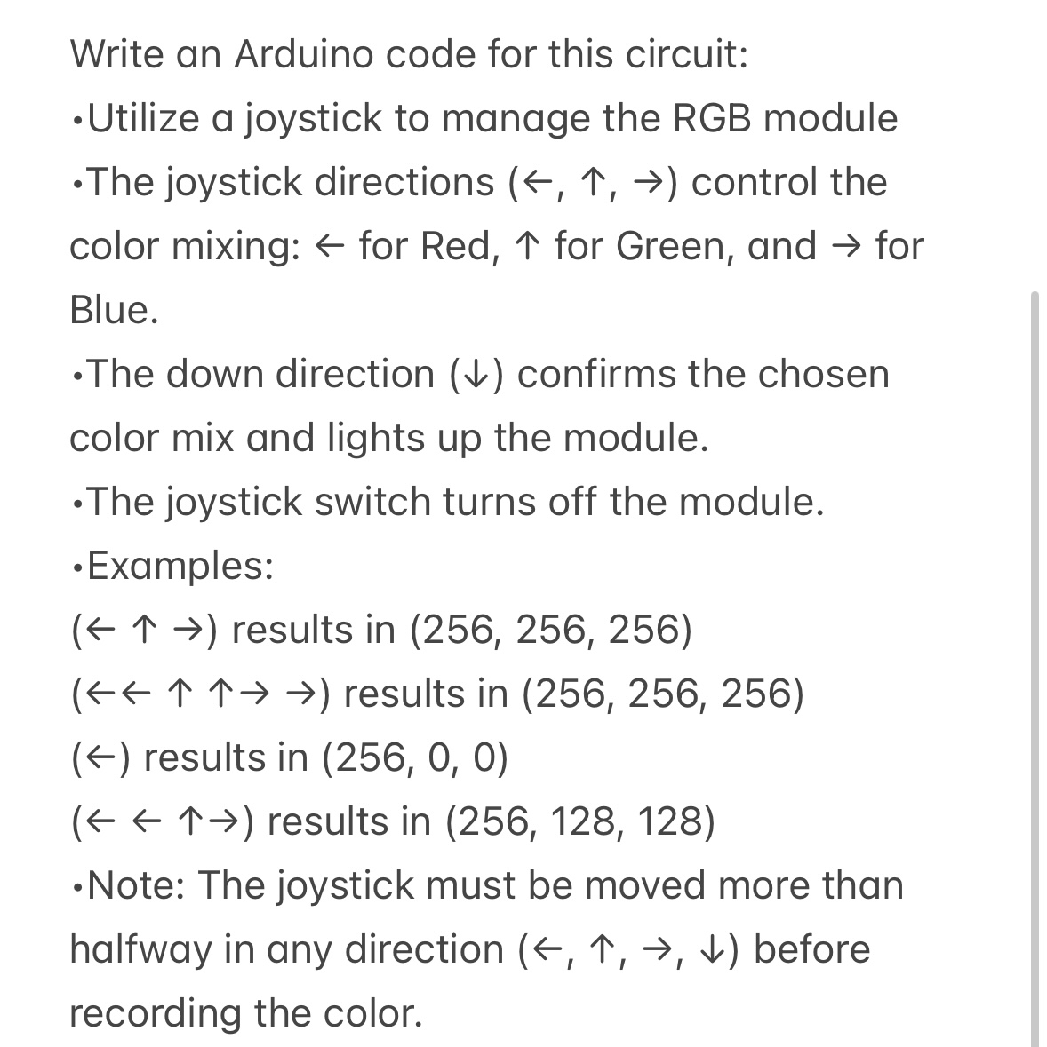 Solved Write an Arduino code for this circuit:-Utilize a | Chegg.com