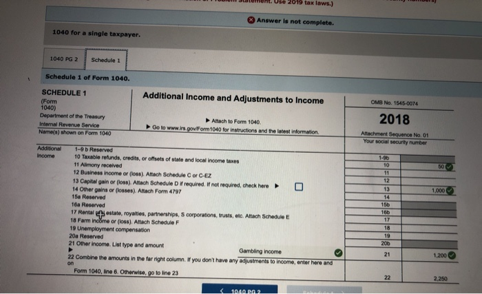 I Need Help With This Income Tax Problem. I Don't ...