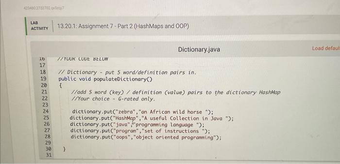 Solved why is the code not working??question 4complete the | Chegg.com