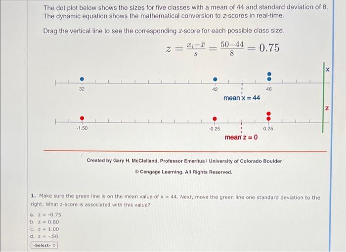 Solved The dot plot below shows the sizes for five classes | Chegg.com