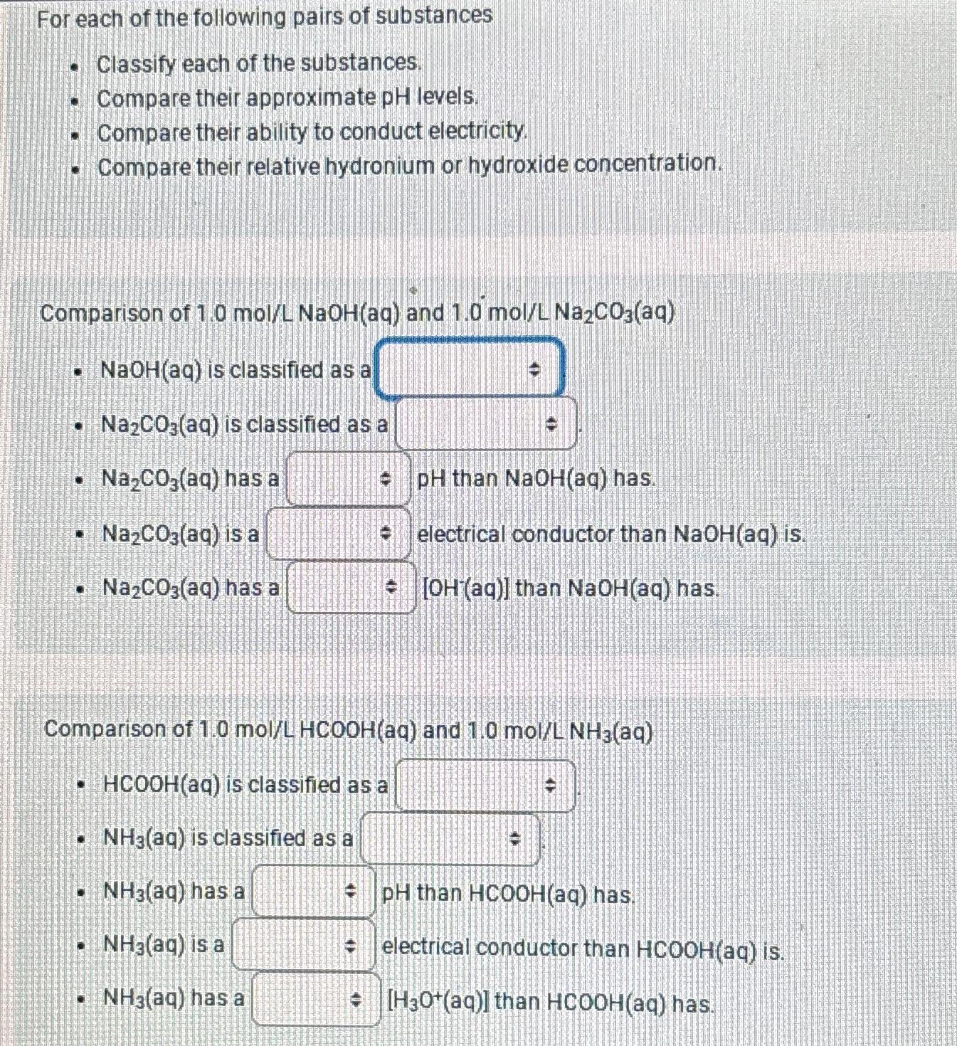 solved-for-each-of-the-following-pairs-of-substancesclassify-chegg