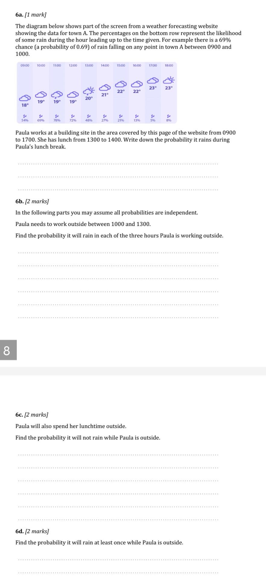 Solved 6a. [1 mark] The diagram below shows part of the | Chegg.com