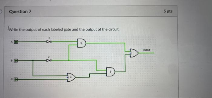 Solved Question 7 5 pts Write the output of each labeled | Chegg.com