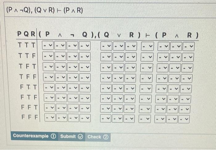 Truth tables for validityFor these excercises, we | Chegg.com