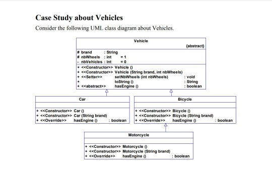 case-study-about-vehicles-consider-the-following-uml-class-diagram