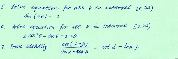 Solved 5 Solve Equation For All P In Interval 0 231 S Chegg Com