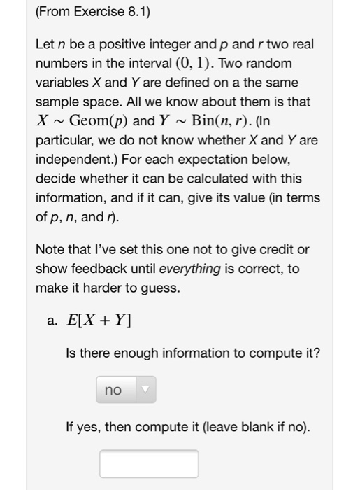 Solved (From Exercise 8.1) Let n be a positive integer and p | Chegg.com