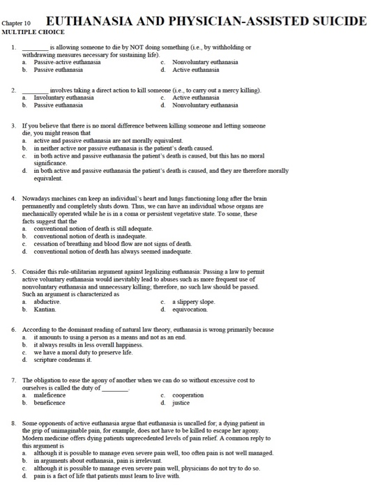 Argumentative essay on euthanasia example image