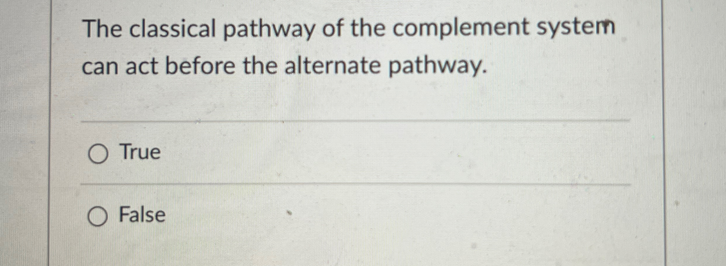 Solved The classical pathway of the complement system can | Chegg.com