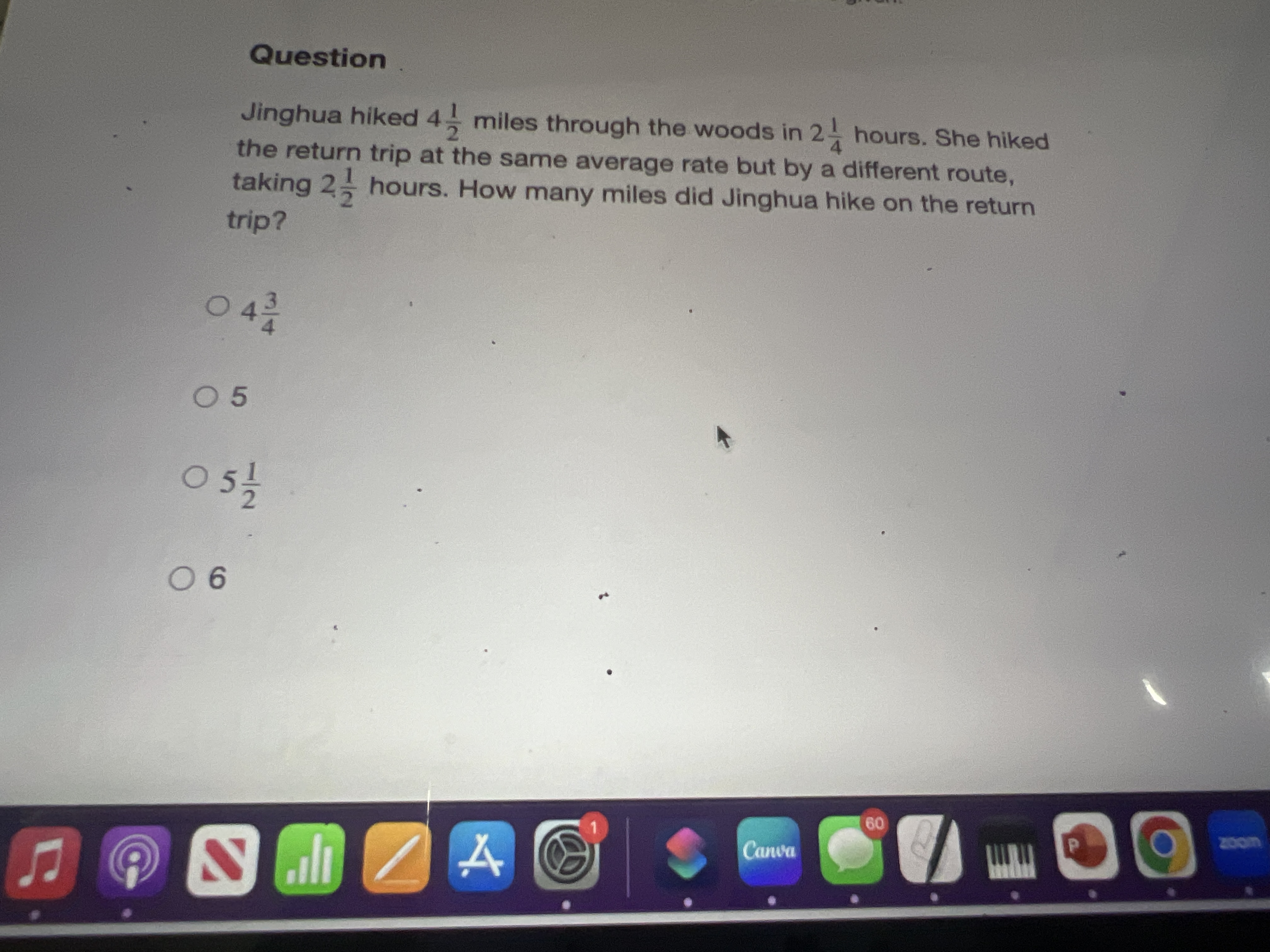 Benjamin Hiking Math Question Solved QuestionJinghua hiked 412 miles through the woods | Chegg.com