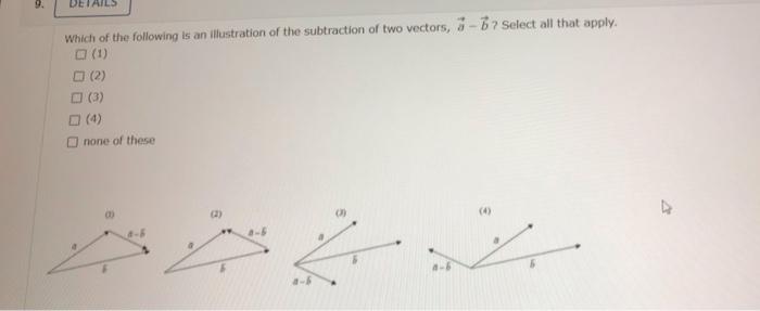 Solved DETAILS 2 Which of the following is an illustration | Chegg.com