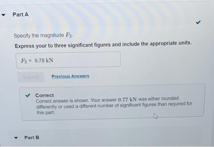 Solved The resultant force of the three forces shown in | Chegg.com