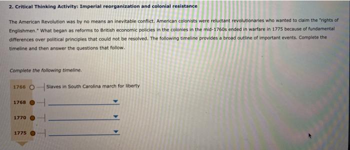 2 critical thinking activity 19th century colonial empire building