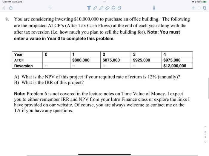 Solved How is the NPV calculated, how do you get the | Chegg.com
