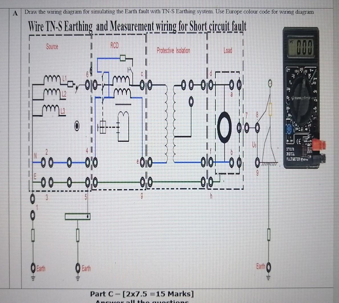A Draw the wiring diagram for simulating the Earth | Chegg.com