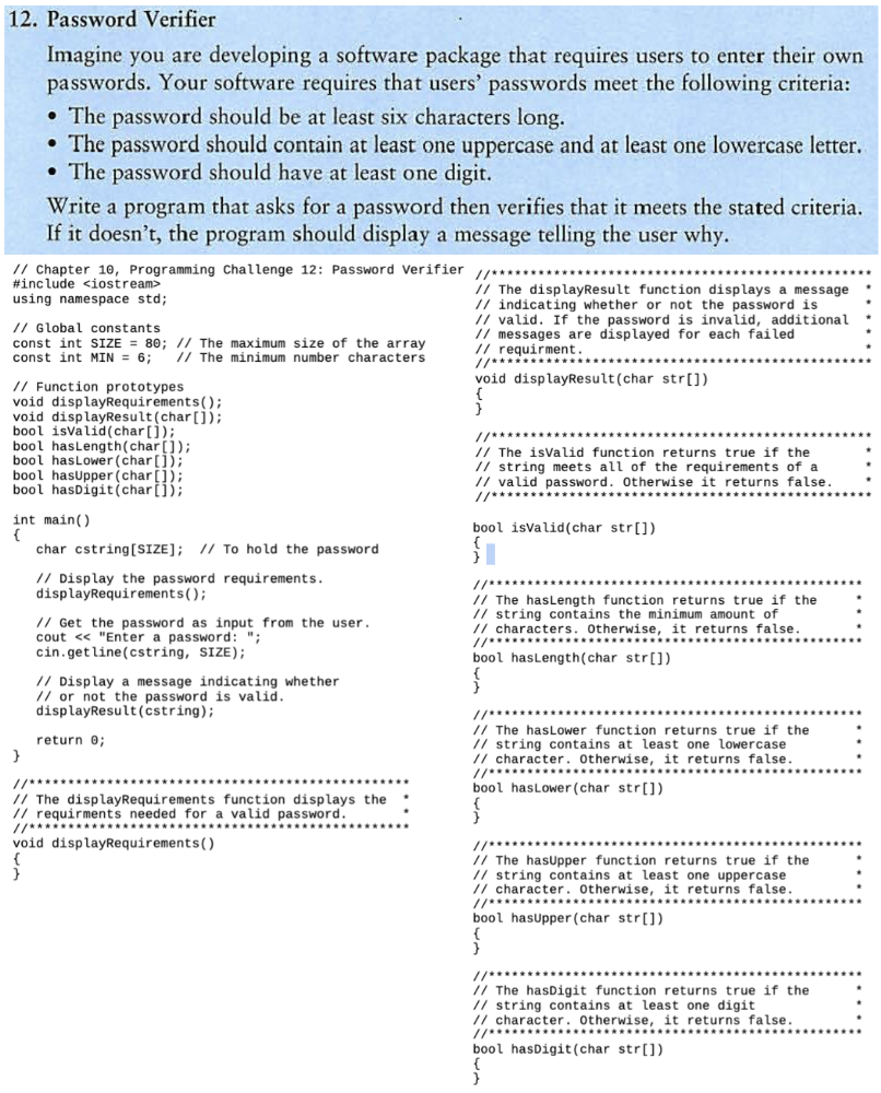Solved please help me write this program in c++ | Chegg.com