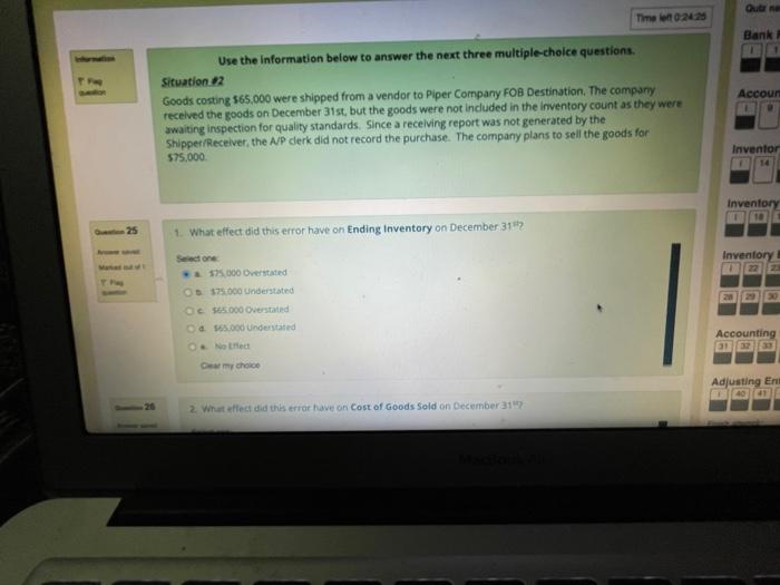 Solved Use the information below to answer the next three | Chegg.com