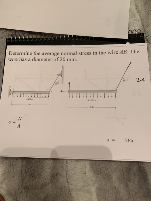 Solved Determine the average normal stress in the post at A. | Chegg.com