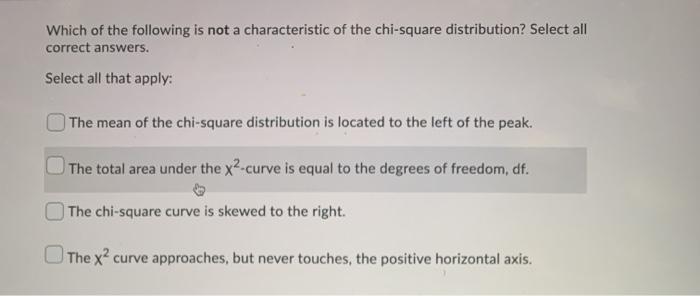 Solved Which of the following is not a characteristic of the | Chegg.com