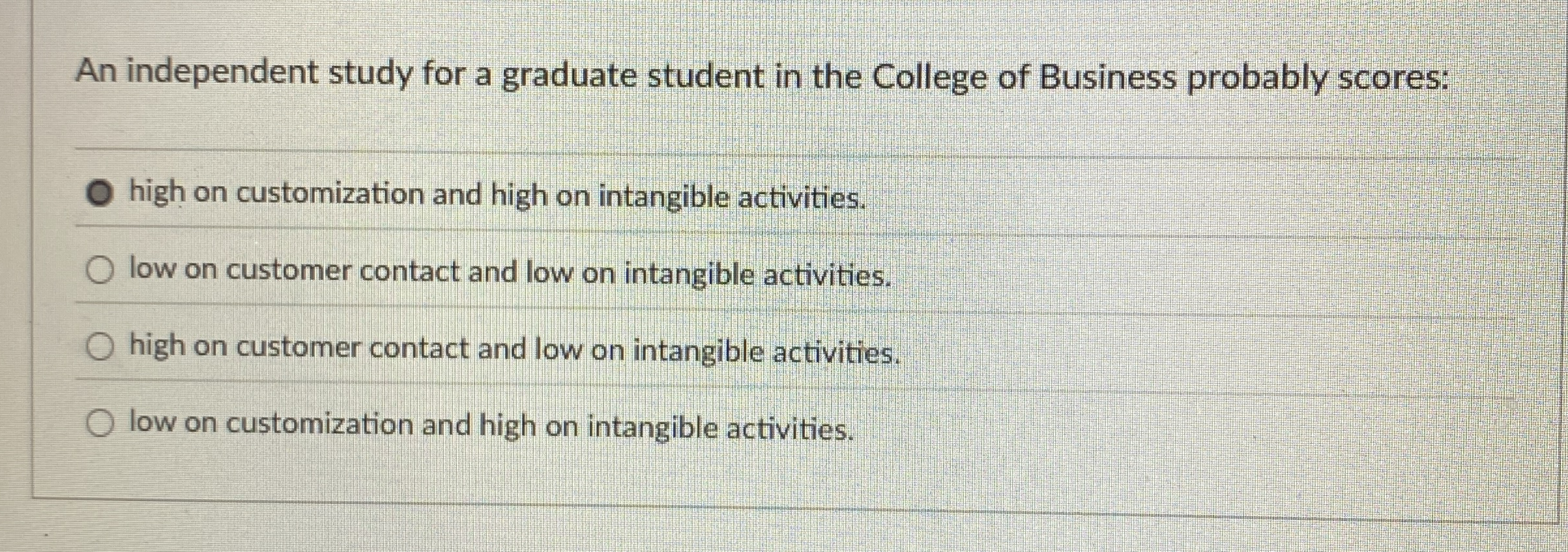 Solved A manufacturing process decision affectsthe type of