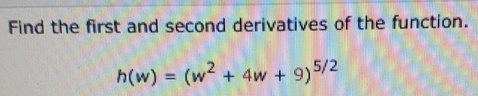 Solved Find the second derivatives of the | Chegg.com