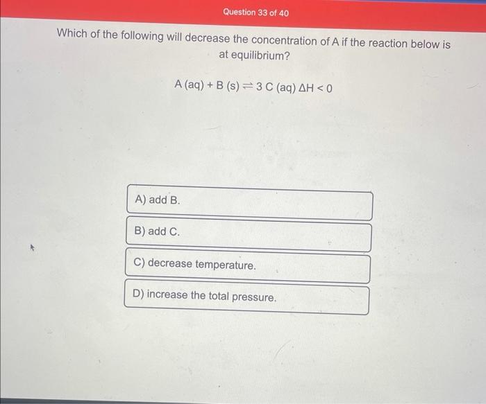 Solved Consider The Following Chemical Reaction At | Chegg.com