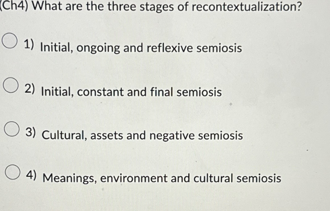 Solved (Ch4) ﻿What are the three stages of | Chegg.com
