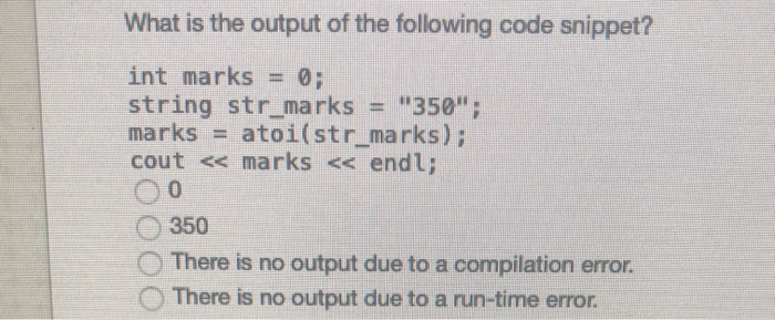 Solved If you get a compiler error on the following code, | Chegg.com