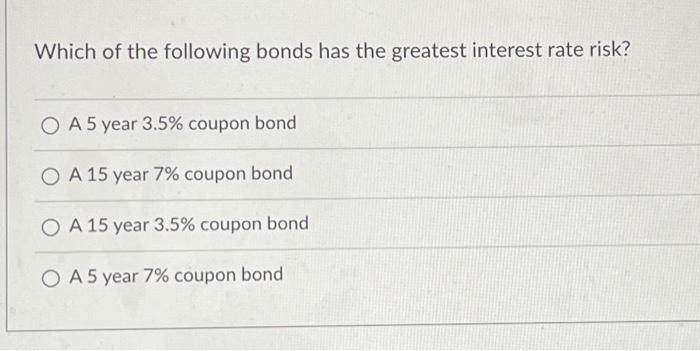 Solved Which of the following bonds has the greatest | Chegg.com