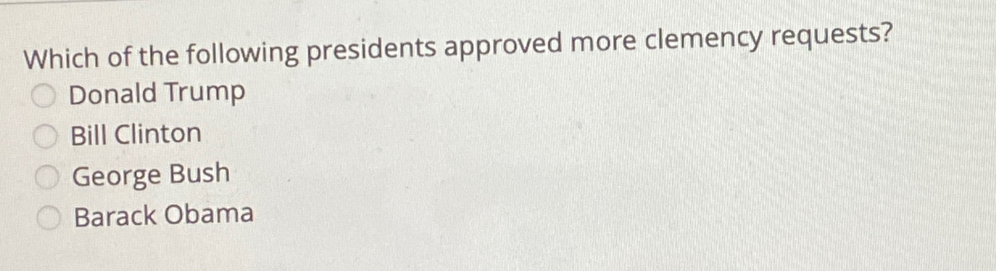 Solved Which Of The Following Presidents Approved More | Chegg.com