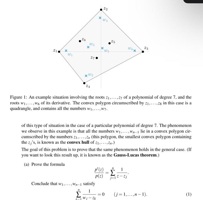Solved Fix an integer n≥2. Let p(z)=zn+an−1zn−1+…+a1z+a0 be