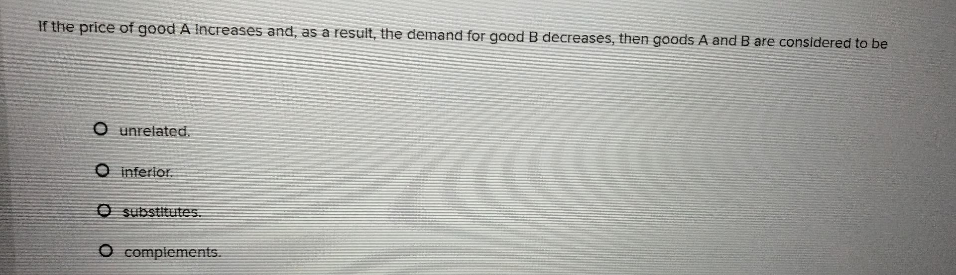 Solved If the price of good A increases and, as a result, | Chegg.com