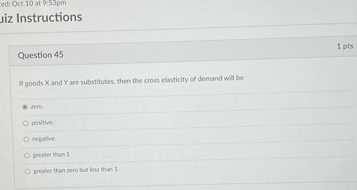 Solved Ced: Oct 10 at 9:53pm uiz Instructions 1 pts Question | Chegg.com