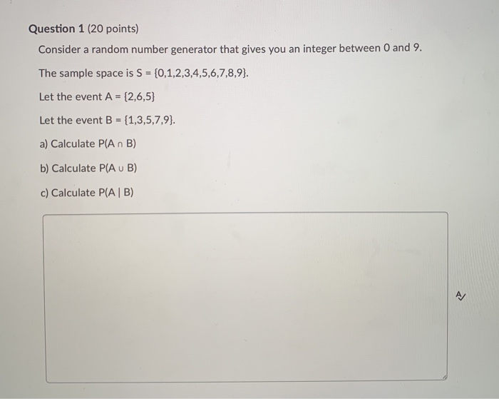 Solved Question 1 20 Points Consider A Random Number Ge