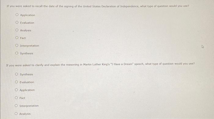 Solved If you were asked to recall the date of the signing | Chegg.com