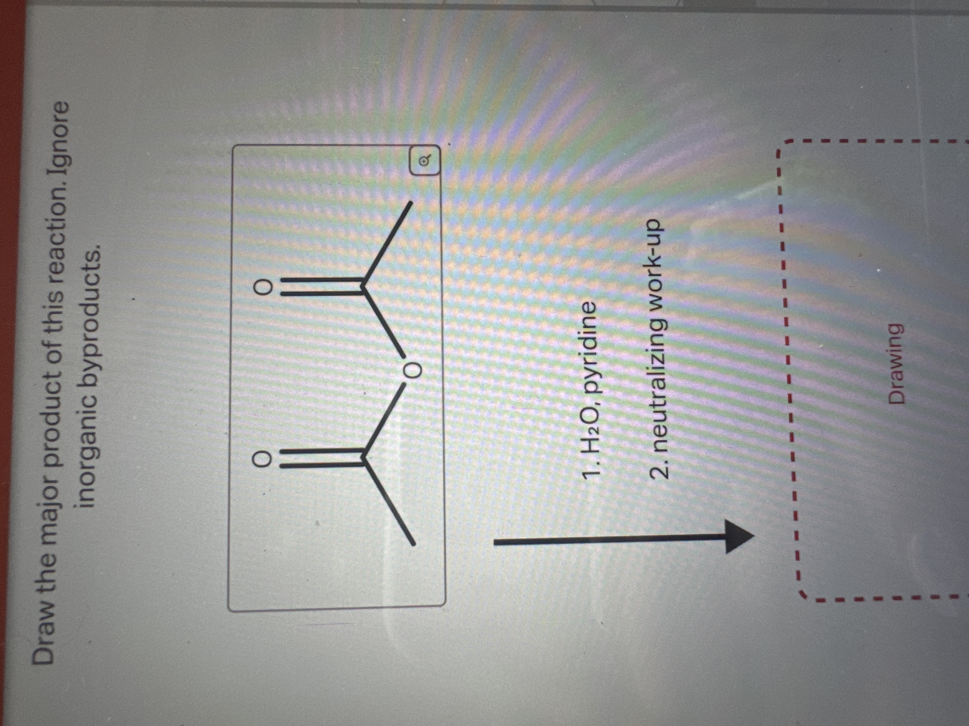 Solved Draw the major product of this reaction. Ignore | Chegg.com
