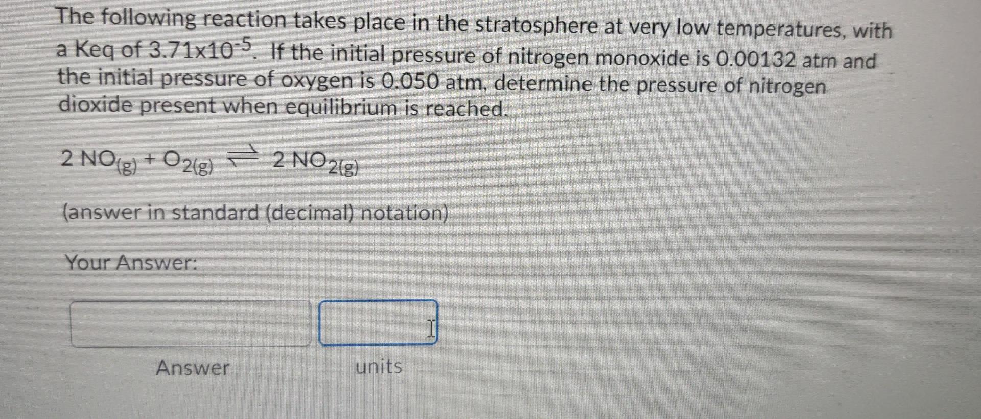 Solved The following reaction takes place in the | Chegg.com