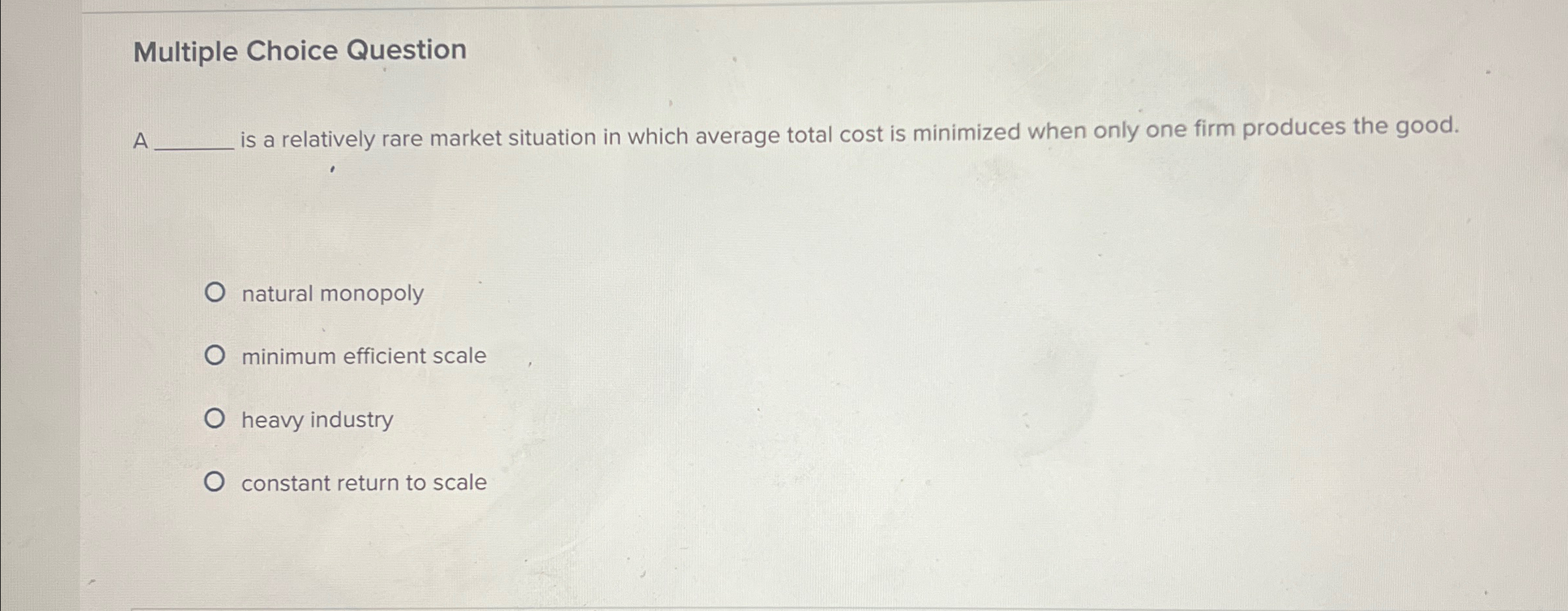 Solved Multiple Choice QuestionA ﻿is a relatively rare | Chegg.com