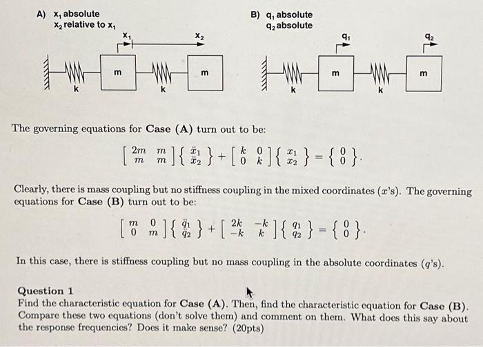 Solved A) x1 absolute x2 relative to x1 B) q1 absolute q2 | Chegg.com